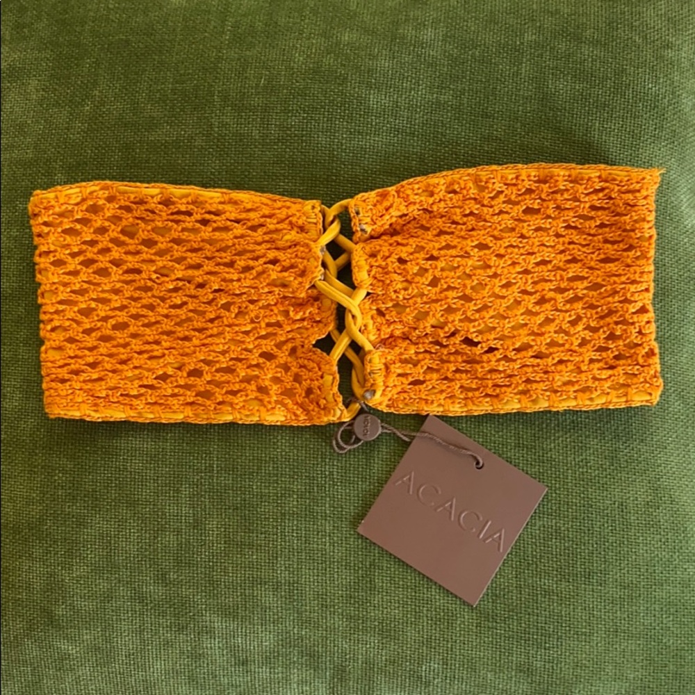 Acacia Como Crochet Top in Tangelo